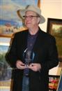 Webb posses with his MSMHOF induction award.